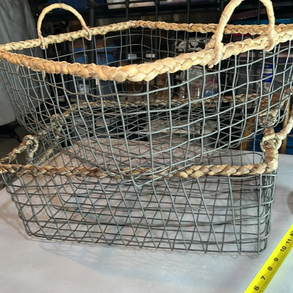 Large Basket Woven and Metal lowest price